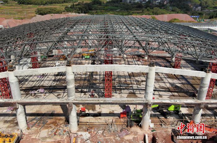 浙江丽水：畲乡高铁设施建设忙